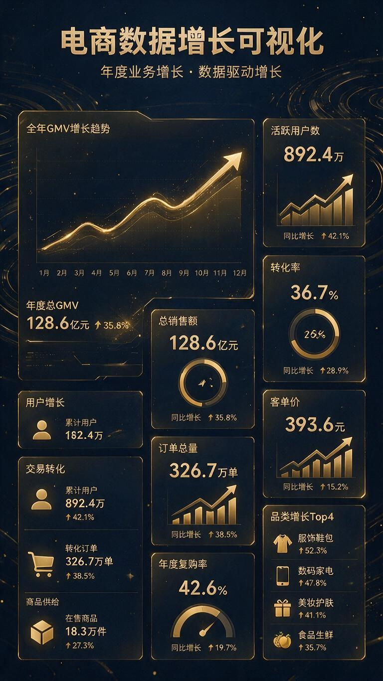Before and after data comparison chart: view duration, CTR, AOV for necklace animation
