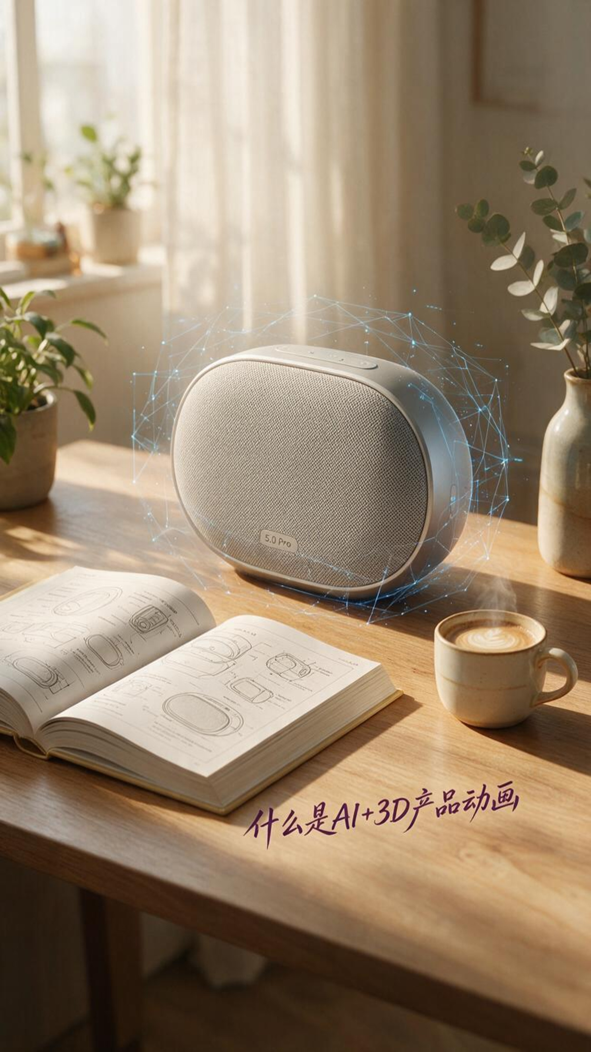 AI+3D产品动画工作室场景